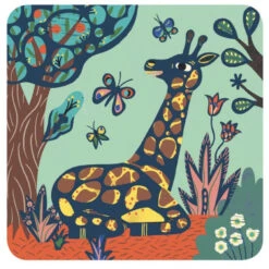 Bestsellers -Speelgoed Serie Winkel DJECOkrasfoliekaartenGrotedieren3jr DJ09095a