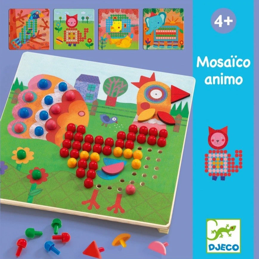 DJECO Mozaiekpuzzel Animo 3 Jr+ 2 DJECO Mozaiekpuzzel Animo 3 Jr+ - Afbeelding 2