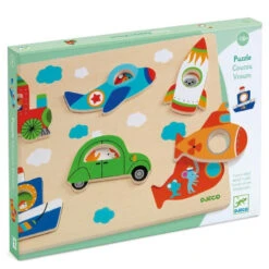 DJECO Puzzel Coucou Vroum 18 Mnd+