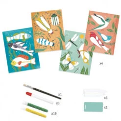 DJECO Schilderen Met Kralen Zoologie 7 Jr+ -Speelgoed Serie Winkel DJECOschilderenmetkralenzoologieDJ09410c