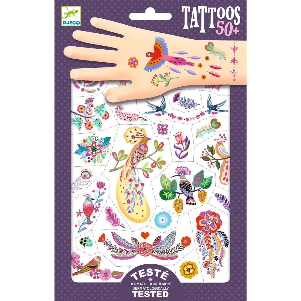 DJECO Tattoo's Bright Birds 1 DJECO Tattoo's Bright Birds