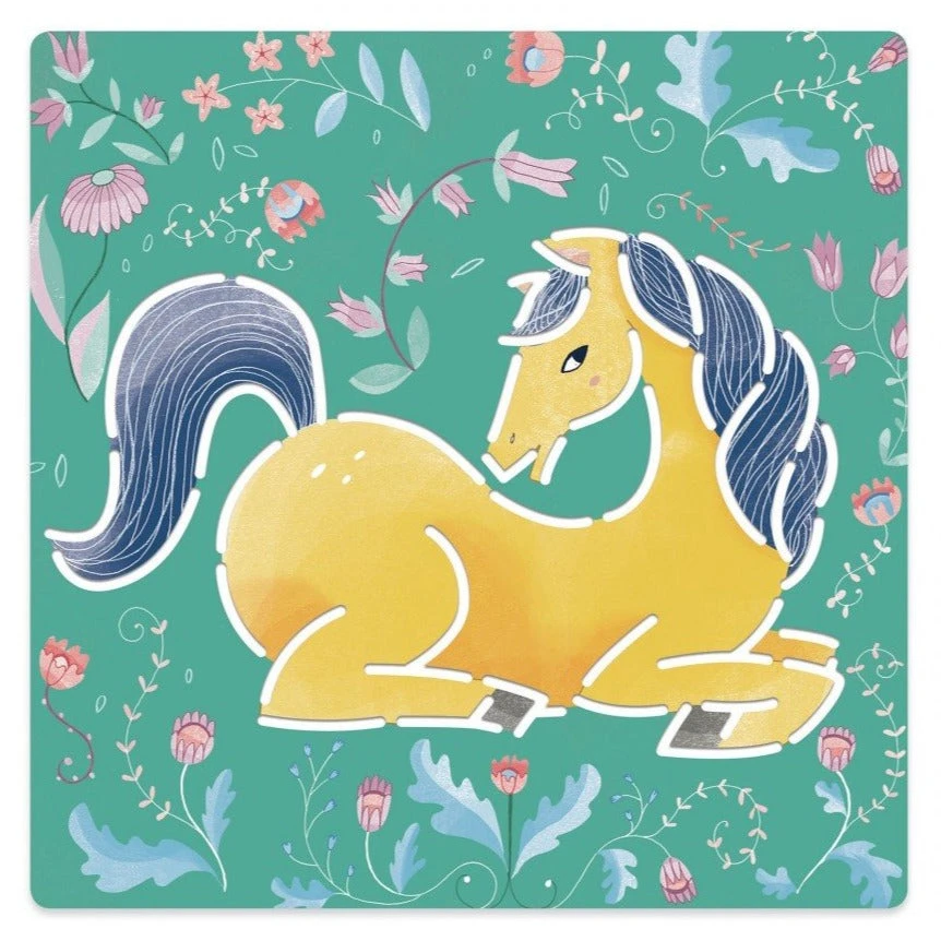 DJECO Tekensjablonen Paarden 4 Jr+ 2 DJECO Tekensjablonen Paarden 4 Jr+ - Afbeelding 2