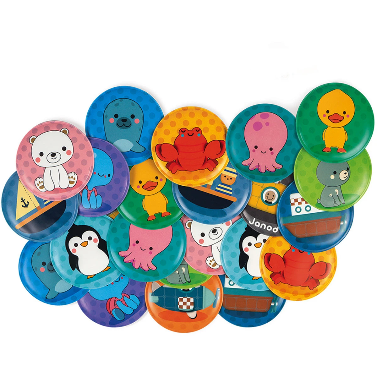 JANOD Badspeelgoed Memory 2jr+ 2 JANOD Badspeelgoed Memory 2jr+ - Afbeelding 2