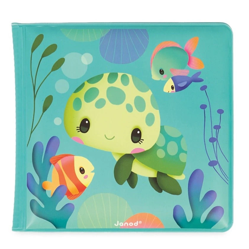 JANOD Magisch Badboekje Schildpad 10 M+ 2 JANOD Magisch Badboekje Schildpad 10 M+ - Afbeelding 2