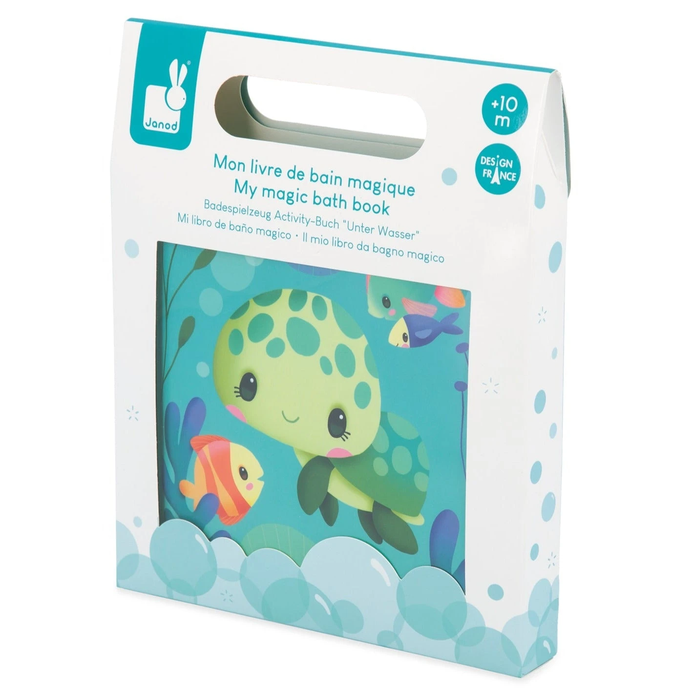 JANOD Magisch Badboekje Schildpad 10 M+ 1 JANOD Magisch Badboekje Schildpad 10 M+