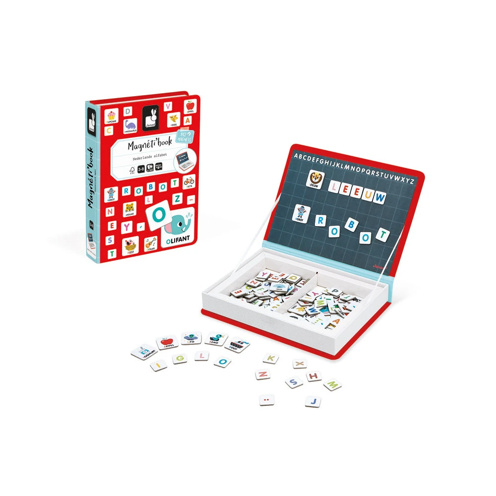 JANOD Magneetboek Alfabet NL 3jr+ 2 JANOD Magneetboek Alfabet NL 3jr+ - Afbeelding 2