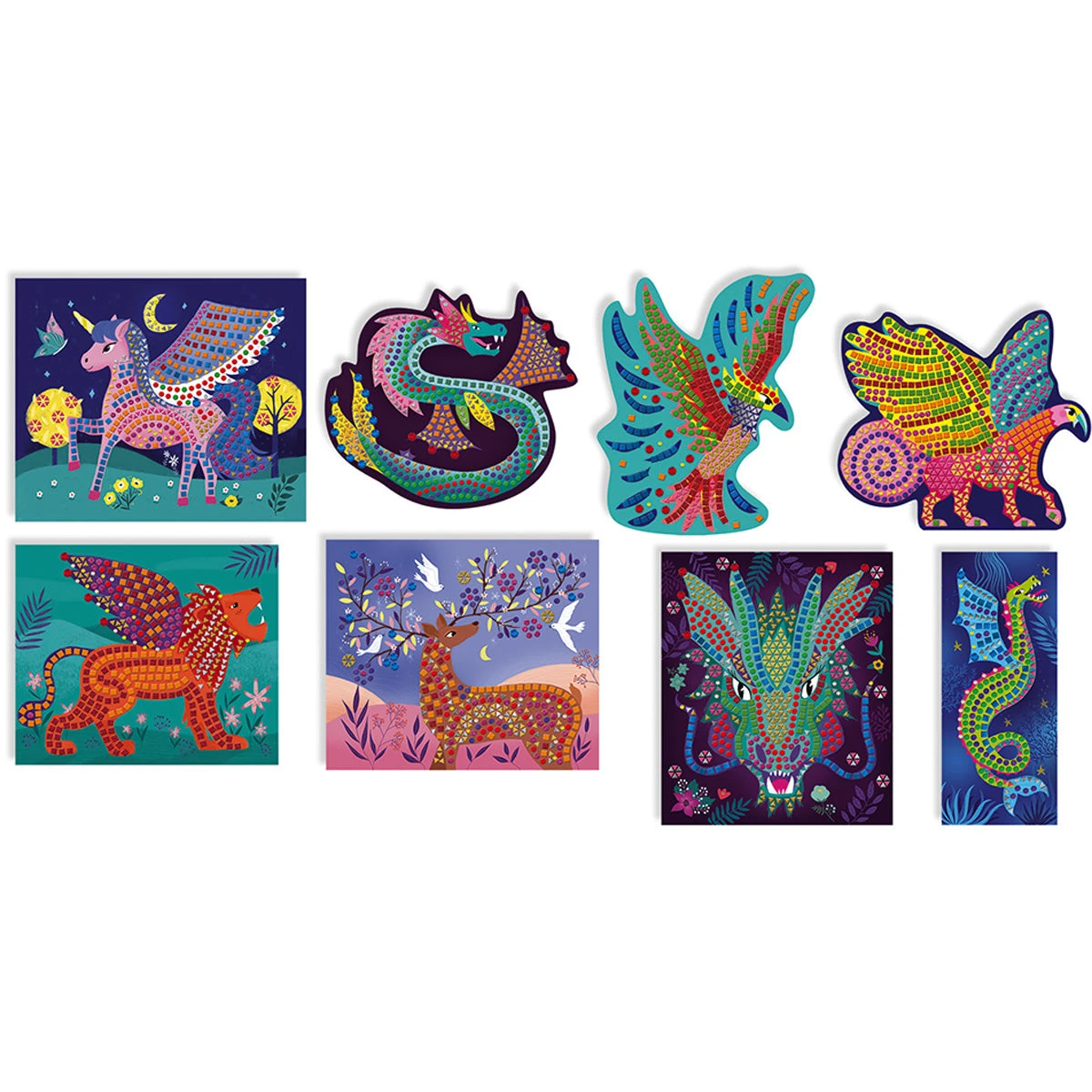 JANOD Mozaiek Fantastische Creaties 7jr+ 2 JANOD Mozaiek Fantastische Creaties 7jr+ - Afbeelding 2