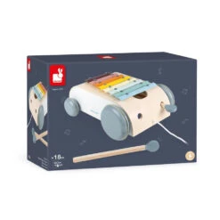 JANOD Pure Trekwagen + Xylofoon 18mnd+ -Speelgoed Serie Winkel JANODpuretrekwagen xylofoon18mnd 114406