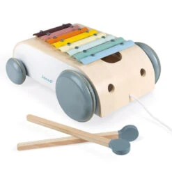 JANOD Pure Trekwagen + Xylofoon 18mnd+