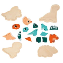 JANOD Puzzel Dino's 18 M+ / 2-3-4-5 Stks -Speelgoed Serie Winkel JANODpuzzeldino s115824 7