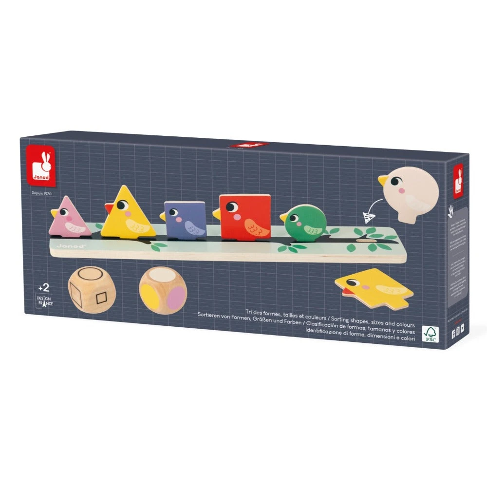 JANOD Spel Vogels Sorteren 2 Jr+ 3 JANOD Spel Vogels Sorteren 2 Jr+ - Afbeelding 3