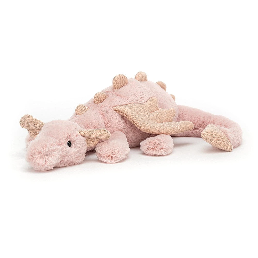 Jellycat Knuffel Rose Dragon Little 1 Jellycat Knuffel Rose Dragon Little