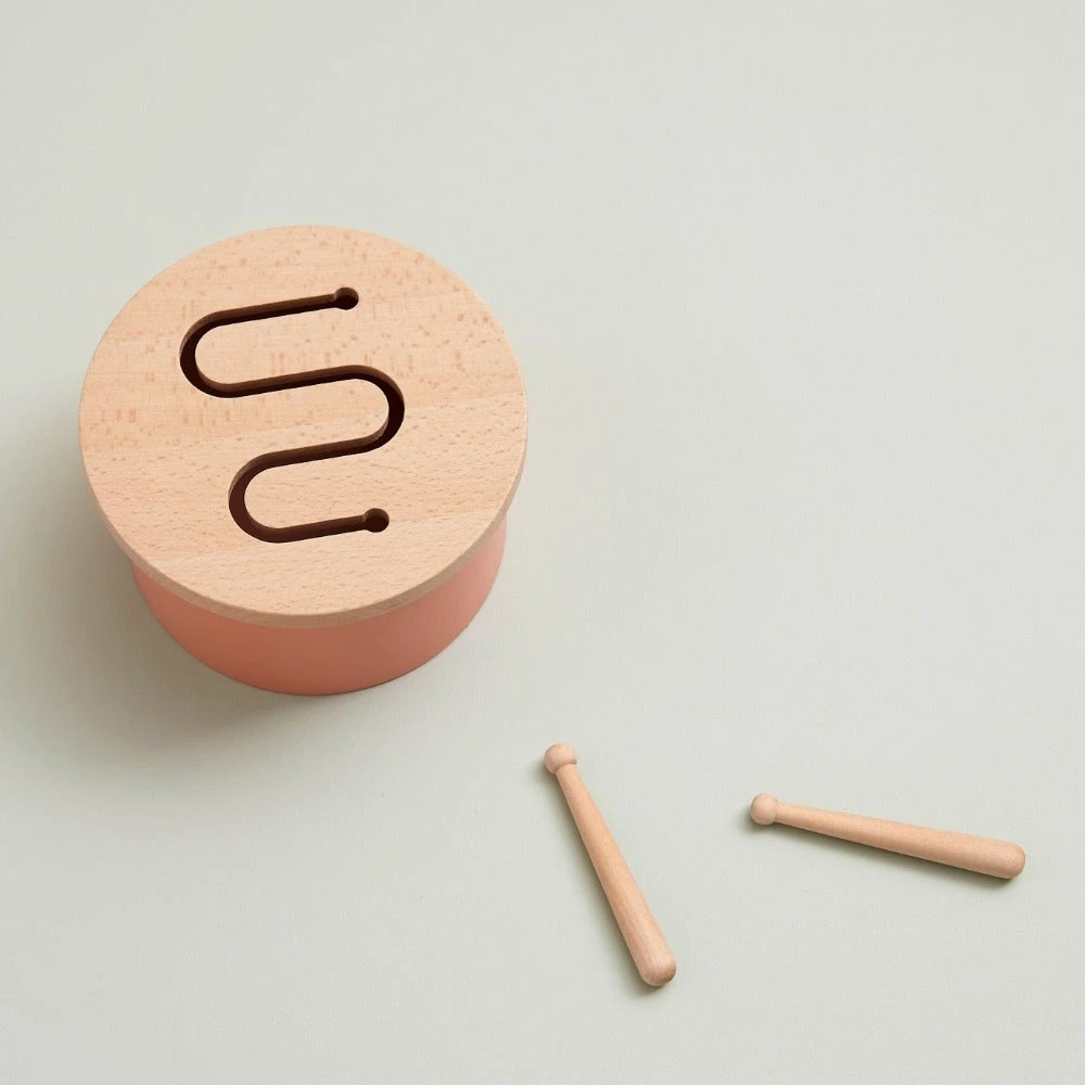 Kids Concept Trommel Orange 18 Mnd+ 2 Kids Concept Trommel Orange 18 Mnd+ - Afbeelding 2