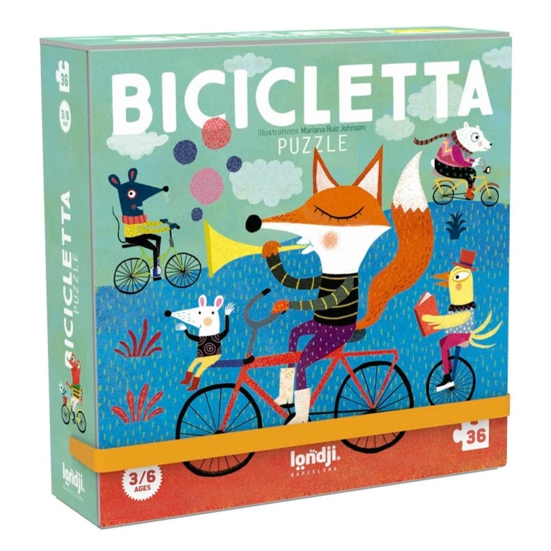 LONDJI Puzzel Bicicletta 3 Jr+ / 36 Stks 1 LONDJI Puzzel Bicicletta 3 Jr+ / 36 Stks
