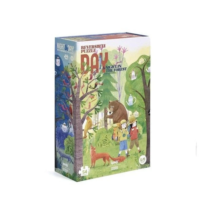 LONDJI Puzzel Night & Day 5jr+ / 50 Stks 3 LONDJI Puzzel Night & Day 5jr+ / 50 Stks - Afbeelding 3