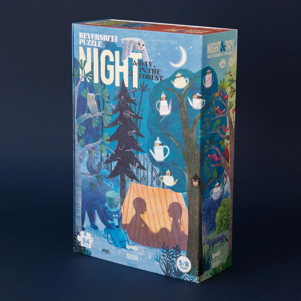 LONDJI Puzzel Night & Day 5jr+ / 50 Stks 2 LONDJI Puzzel Night & Day 5jr+ / 50 Stks - Afbeelding 2