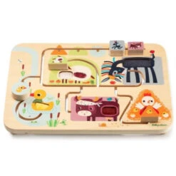 Lilliputiens Voel- En Schuifpuzzel Boerderij 18 Mnd+