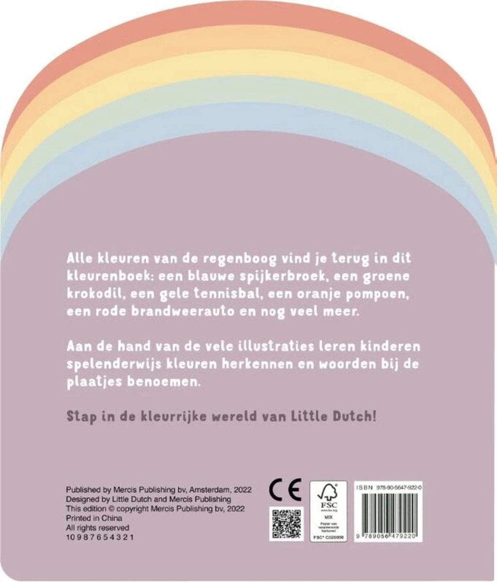 Little Dutch Regenboog Kleurenboek 1 Jr+ 2 Little Dutch Regenboog Kleurenboek 1 Jr+ - Afbeelding 2