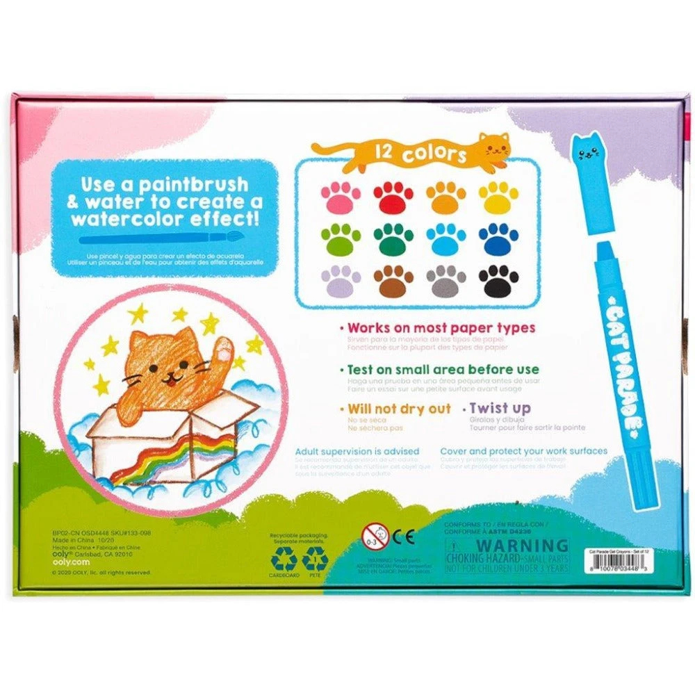 OOLY Olie Pastel Krijt Cat Parade 12 Stks 3 Jr+ 7 OOLY Olie Pastel Krijt Cat Parade 12 Stks 3 Jr+ - Afbeelding 7