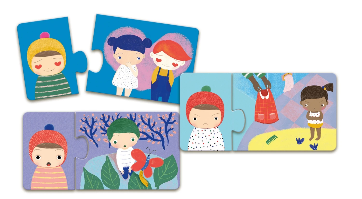 DJECO Puzzel Duo Emoties 2 Jr+ 2 DJECO Puzzel Duo Emoties 2 Jr+ - Afbeelding 2