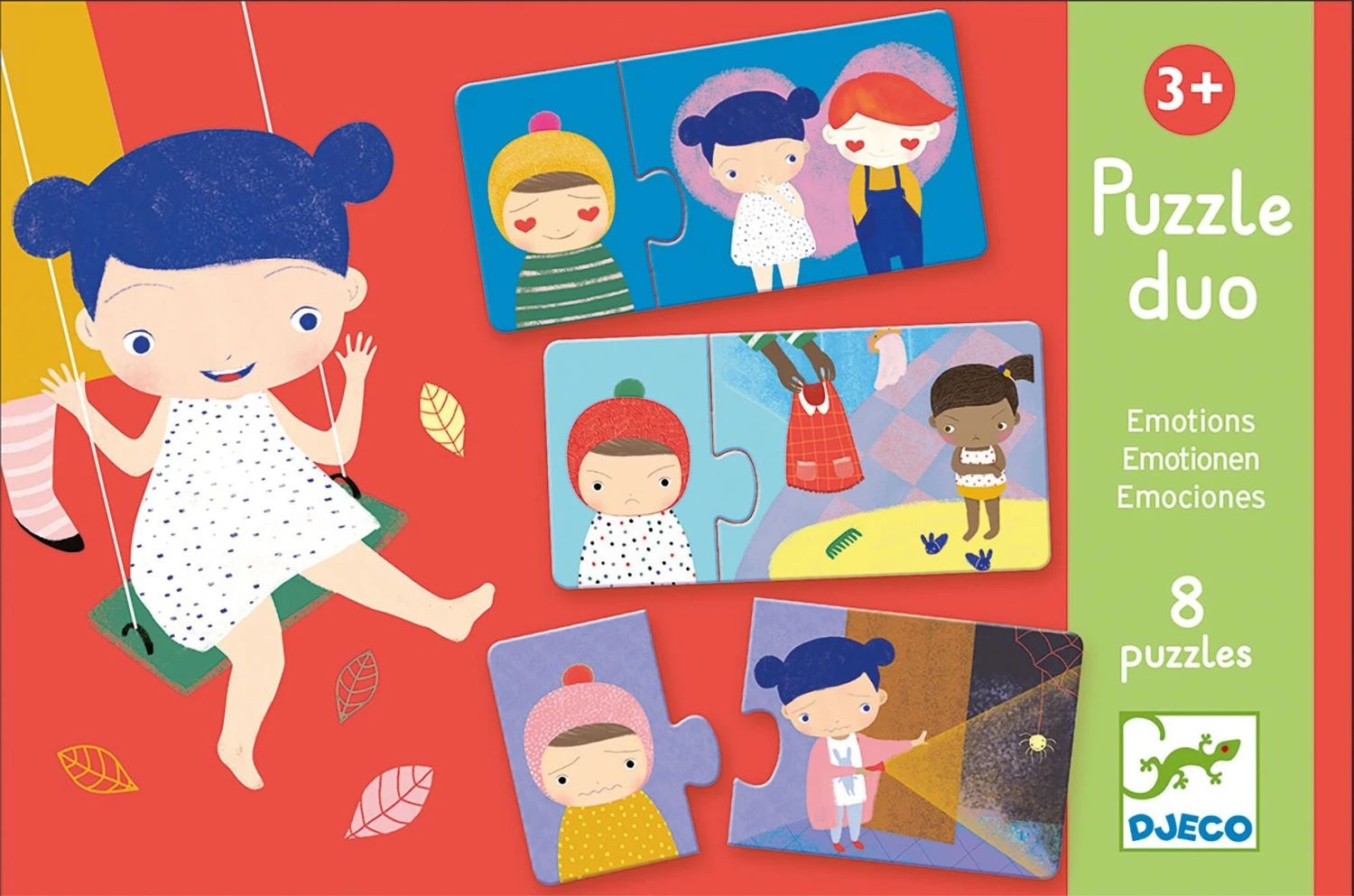 DJECO Puzzel Duo Emoties 2 Jr+ 1 DJECO Puzzel Duo Emoties 2 Jr+