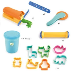 Bestsellers -Speelgoed Serie Winkel djeco klei startersset dj09020c 1