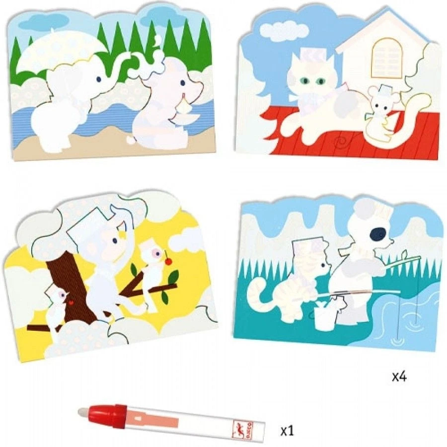 DJECO Magisch Kleuren Hidden Outside 18 Mnd+ 3 DJECO Magisch Kleuren Hidden Outside 18 Mnd+ - Afbeelding 3