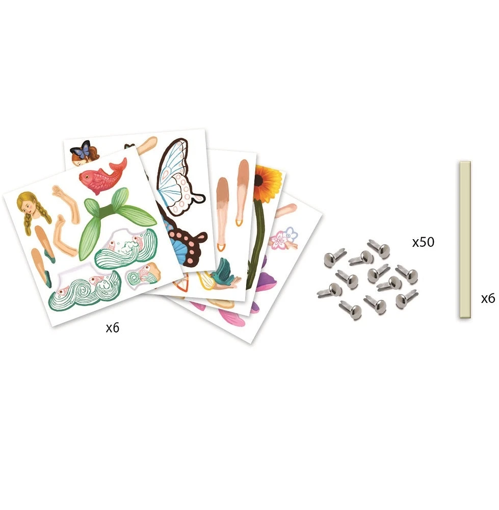 DJECO Trekpoppetjes Maken 6 Stks 2 DJECO Trekpoppetjes Maken 6 Stks - Afbeelding 2