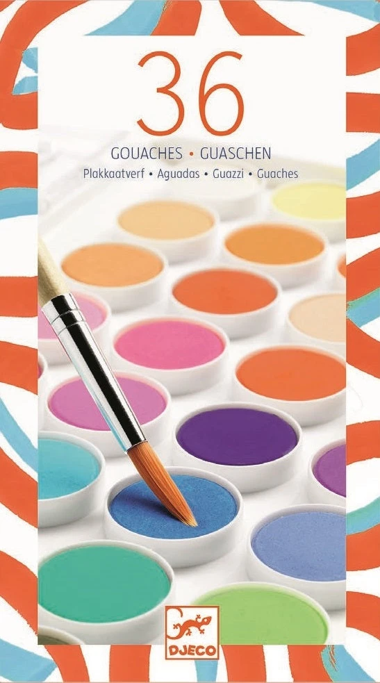 DJECO Waterverf Paneel 36 Kleuren 1 DJECO Waterverf Paneel 36 Kleuren