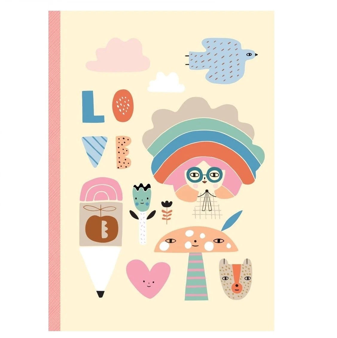 Petit Monkey Notitieboek Rainbow Girl 1 Petit Monkey Notitieboek Rainbow Girl