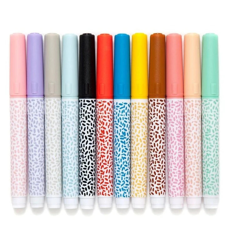 Petit Monkey Viltstiften 12 Stks 6jr+ 2 Petit Monkey Viltstiften 12 Stks 6jr+ - Afbeelding 2