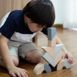 Plan Toys Twisted Blocks 2 Jr+ -Speelgoed Serie Winkel plan toys twisted blocks 5508 atmos