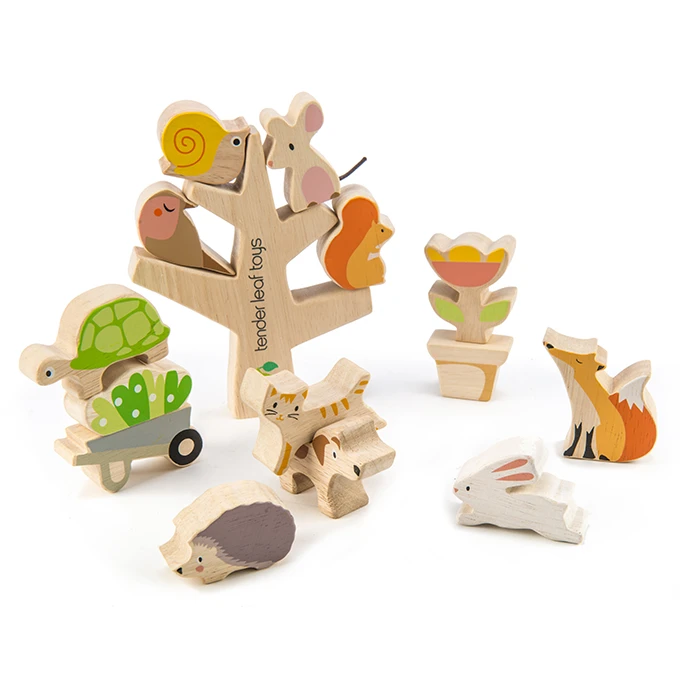 Tender Leaf Toys Stacker Garden Friends 18 Mnd+ 2 Tender Leaf Toys Stacker Garden Friends 18 Mnd+ - Afbeelding 2